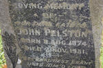 PELSTON John 1874-1951