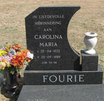 FOURIE Carolina Maria 1932-1989