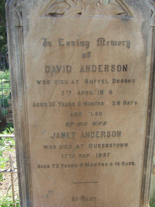 ANDERSON David -1876 & Janet -1897
