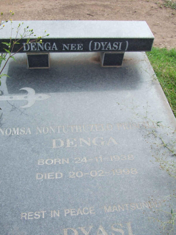 DENGA Nomsa Nontuthuzelo nee DYASI 1938-1998