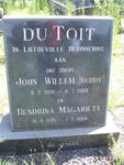 TOIT John Willem, du 1900-1969 & Hendrina Magarieta 1909-1994
