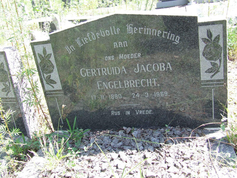 ENGELBRECHT Gertruida Jacoba 1890-1969