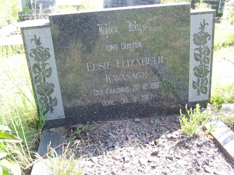 KAVANAGH Elsie Elizabeth nee ERASMUS 1910-1967