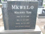 MKWELO Macebo Tom 1910-1997