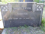 VORSTER Sidney Frank 1931-1970