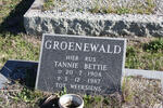 GROENEWALD Bettie 1908-1987