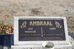 AMBRAAL Hamet 1935-2000 & Joan Magdalene 1937-1998
