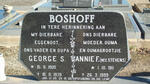 BOSHOFF George S. 1905-1979 & Annie F. STEVENS 1911-1999