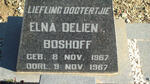 BOSHOFF Elna Delien 1967-1967