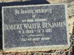 BENJAMIN Robert Walter 1882-1951