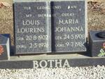 BOTHA Louis Lourens 1902-1976 & Maria Johanna 1908-1986