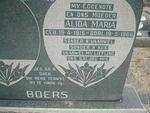 BOERS Alida Maria 1915-1966