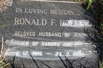 HOLLIS Ronald F. 1916-1994