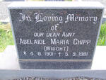 CHIPP Adelaide Maria nee WRIGHT 1901-1981