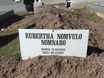 NOMNABO Rubertha Nomvulo 1940-1997