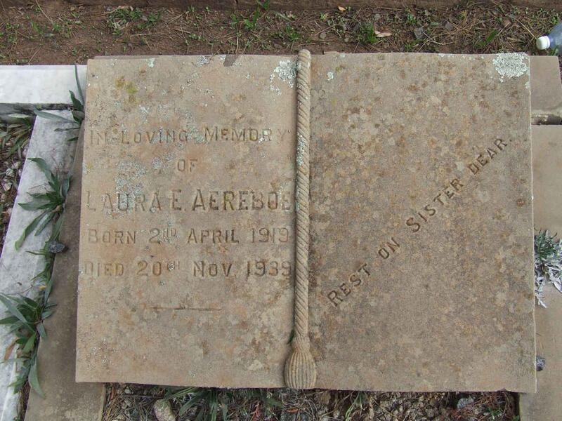 AEREBOE Laura E. 1919-1939