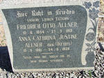ALLNER Friedrich Otto 1854-1919 & Anna Cathrina Justine KRUM 1861-1928