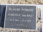 CARLISLE Blanche Penrose nee HALL 1884-1978