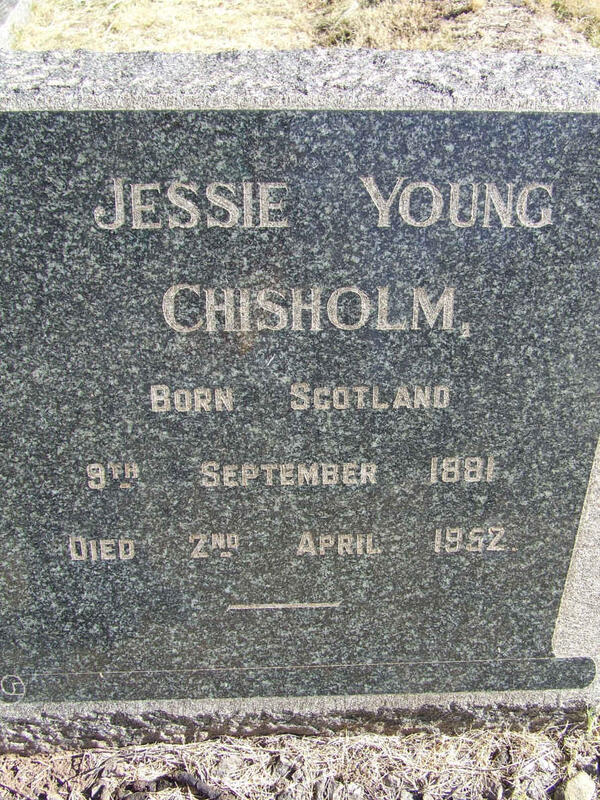 CHISHOLM Jessie Young 1881-1952