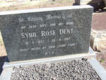 DENT Sybil Rose 1937-1987