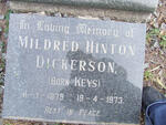 DICKERSON Mildred Hinton nee KEYS 1879-1973