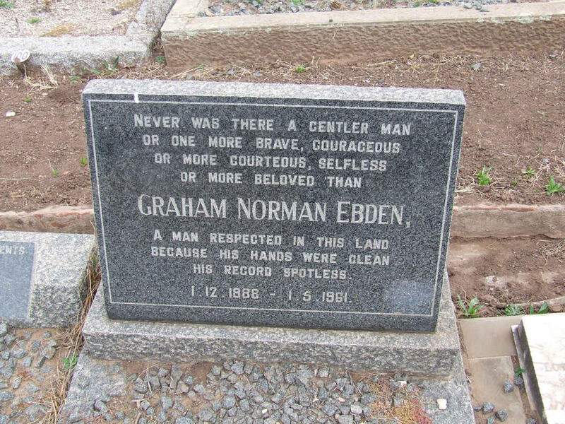 EBDEN Graham Norman 1888-1961