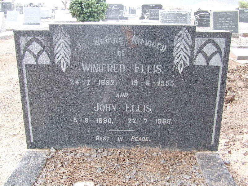 ELLIS John 1890-1968 & Winifred 1892-1955