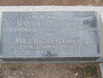 FRANKEL Willie -1942 & Martha FRIEND 1886-1948