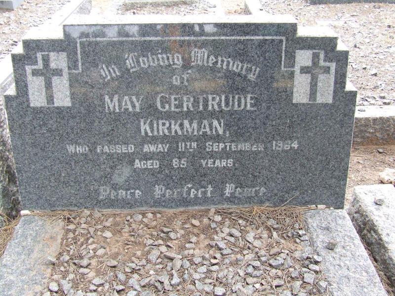 KIRKMAN May Gertrude -1964