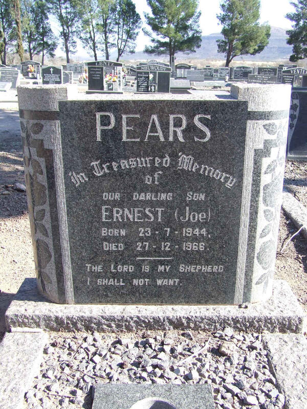 PEARS Ernest 1944-1966