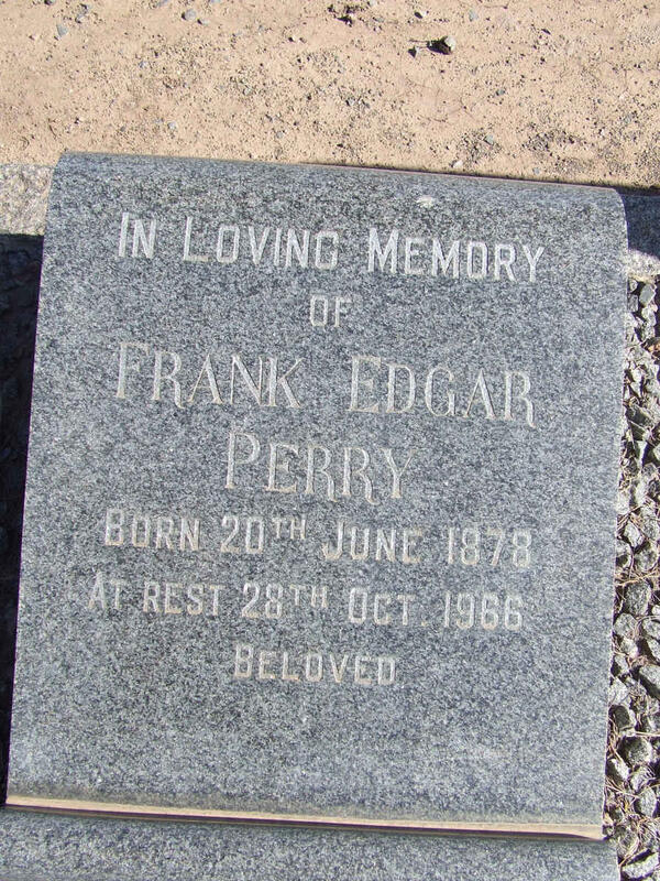 PERRY Frank Edgar 1878-1966