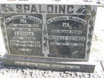 SPALDING Melville George -1955 & Letitia VENTER 1881-1945