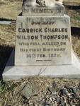 THOMPSON Carrick Charles Wilson  -1929
