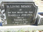 TREMBLING Isabella Johanna nee GREEFF 1901-1991