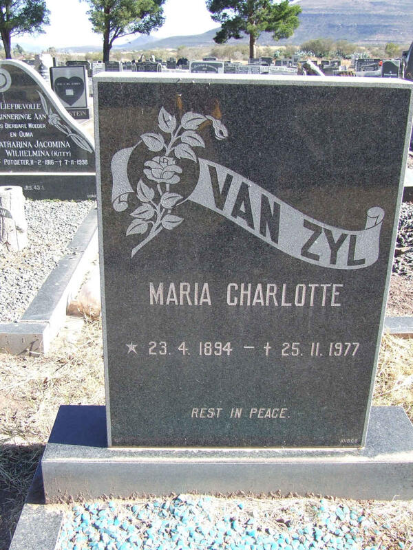 ZYL Maria Charlotte, van 1894-1977