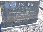 VORSTER Barend 1905-1971 & Louisa Anna 1926-1985