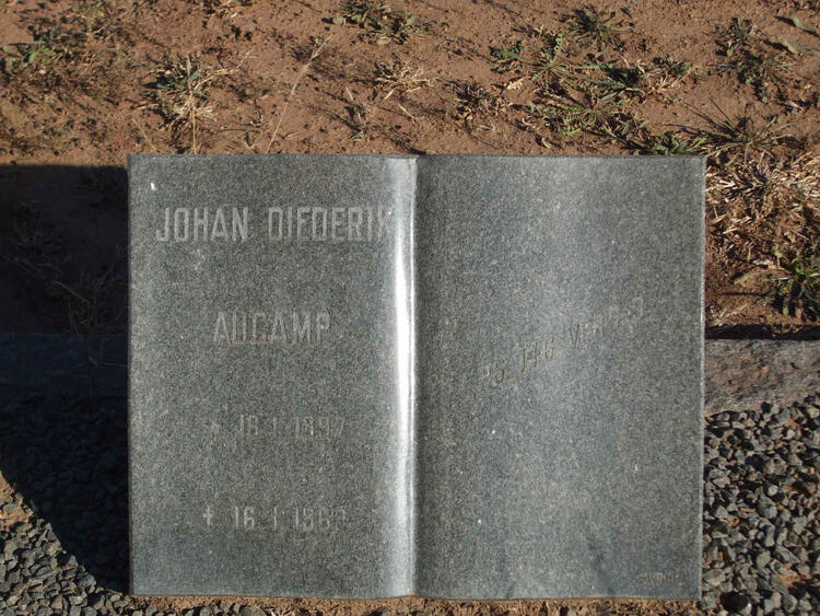 AUCAMP Johan Diederik 1897-1969