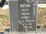 BOTHA Hester Christina Hendrika nee GROBLER 1936-1981