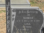 JEFFREY Norman 1917-1991 & Lina FOURIE 1922-