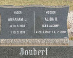 JOUBERT Abraham J. 1905-1978 & Alida B. AUCAMP 1913-1990