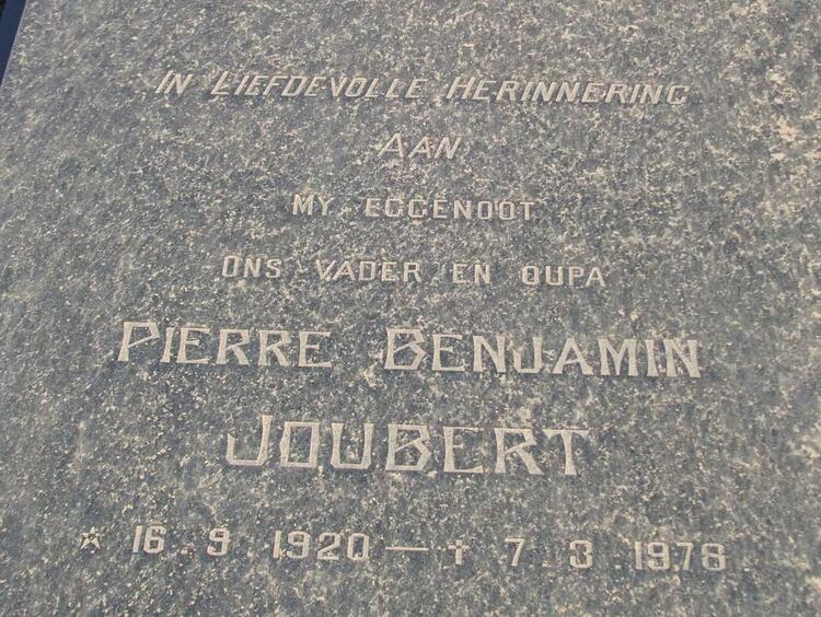 JOUBERT Pierre Benjamin 1920-1978