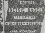 NAGEL Betsie nee HATTING 1926-1974