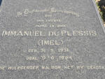 PLESSIS Immanuel, du 1931-1994