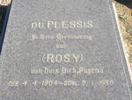PLESSIS Rosy, du 1904-1989