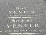 VENTER Peet 1902-1986 & Hendrina 1902-1986