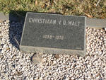 WALT Christiaan, van der 1898-1978