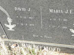 WELGEMOED David J. 1907-1979 & Maria J.E. 1913-1980