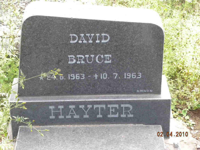 HAYTER David Bruce 1963-1963