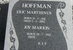 HOFFMAN Eric Marthinus 1941-2002 & Joy Marion 1942-