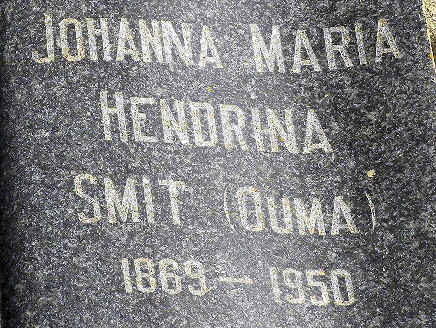 SMIT Johanna Maria Hendrina 1869-1950
